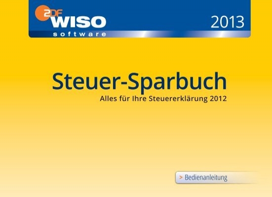 WISO Steuer-Sparbuch 2013 di BuhlSoftwarestato bene 