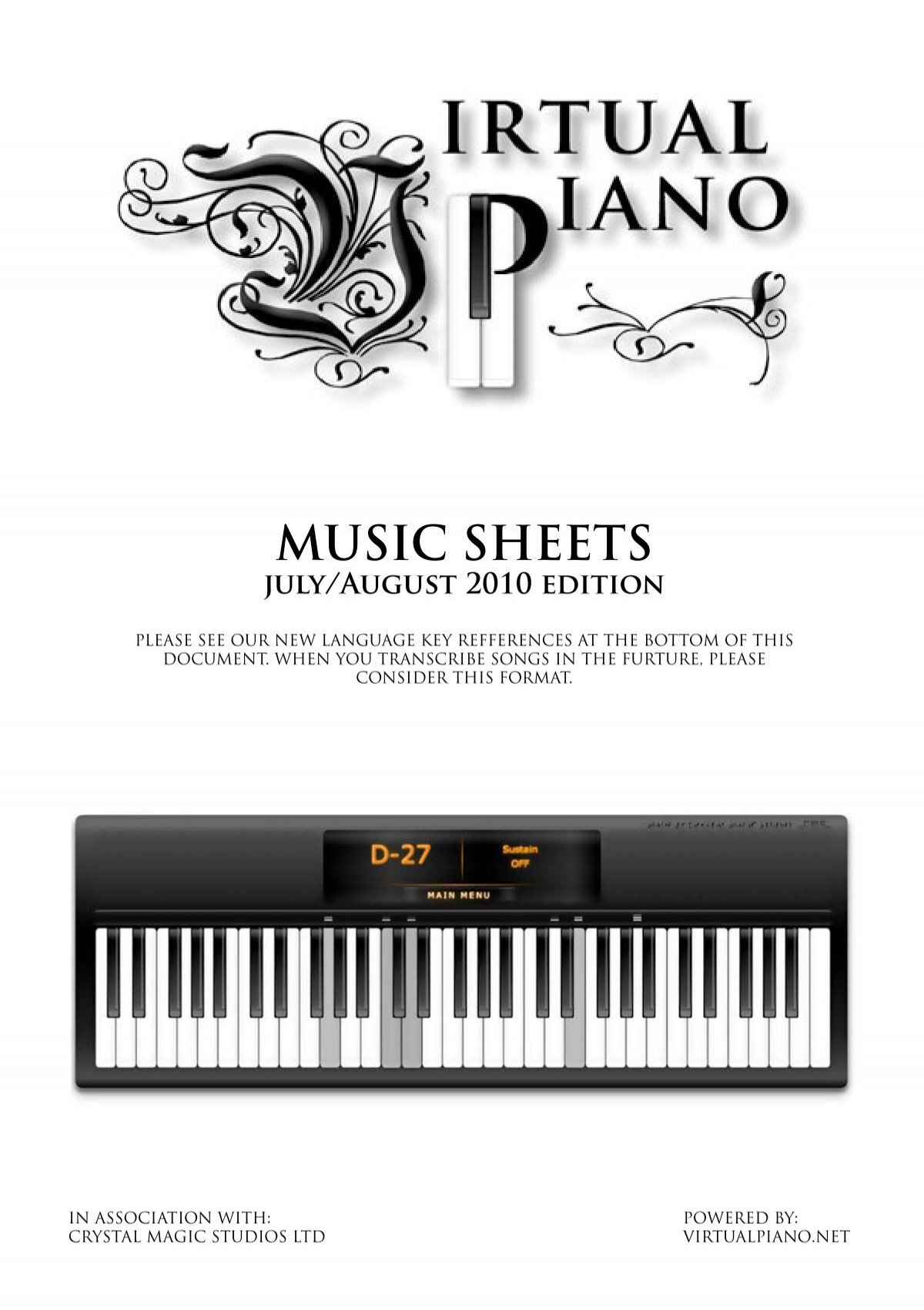 Virtual Piano Music Sheets July August 2010 Edition Eklablog - moonlight sonata roblox piano sheet