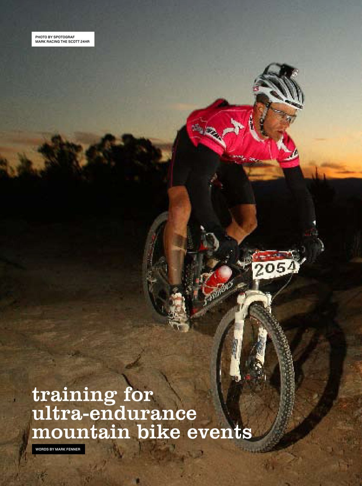 eskalere Asser Nathaniel Ward training for ultra-endurance mountain bike events - Fenner's