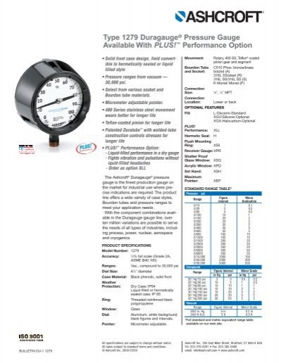 Ashcroft 45-1279-AS-02L-200 Pressure Gauge 0-200PSI 1/4"NPT 4.5" Dial 