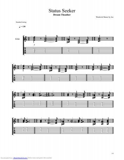 Maiden Smitsom Forestående Status Seeker - Musicnoteslib - Music sheet and guitar tab