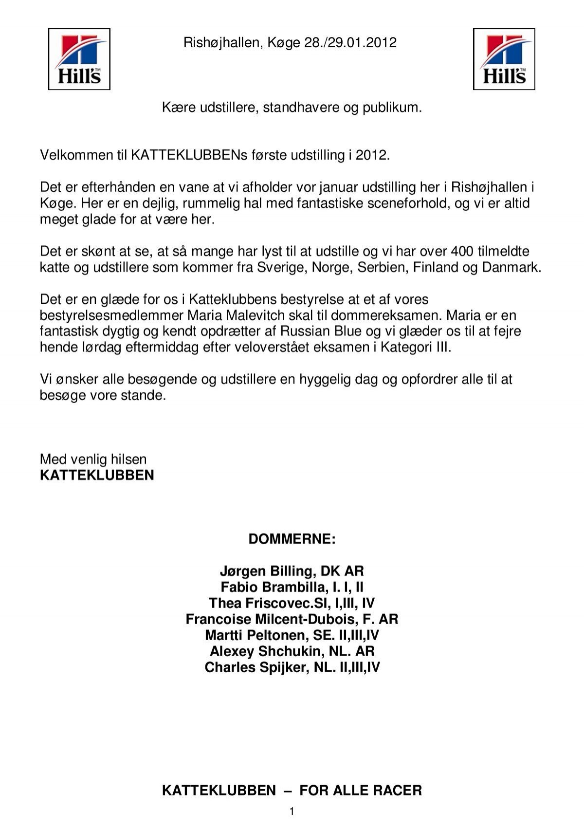 Hovedgade Gøre mit bedste Evaluering (katalog k\370ge 2012) - Katteklubben