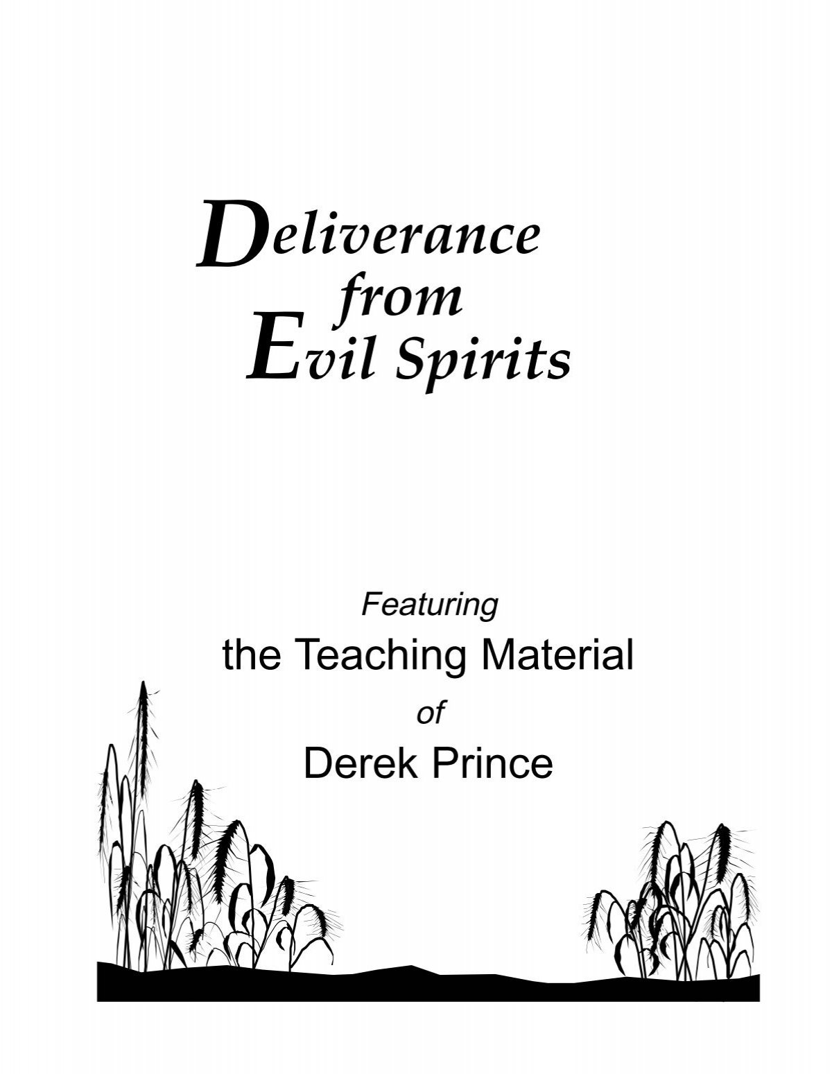 Derek Prince Deliverance Evil Spirits - The Ministry Of Salvation