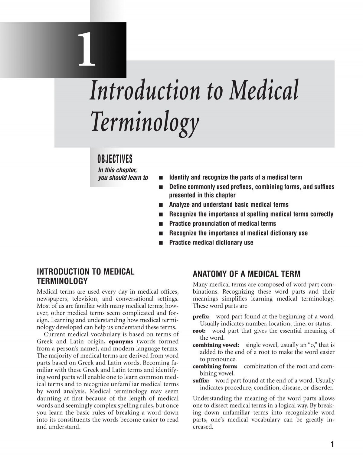 Introduction To Medical Terminology Delmar Learning Opg Tools