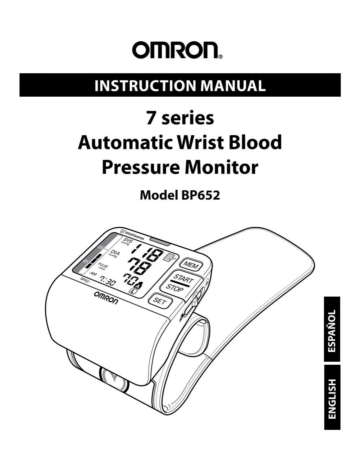 Omron BP652 7 Series Blood Pressure Wrist Unit Review 