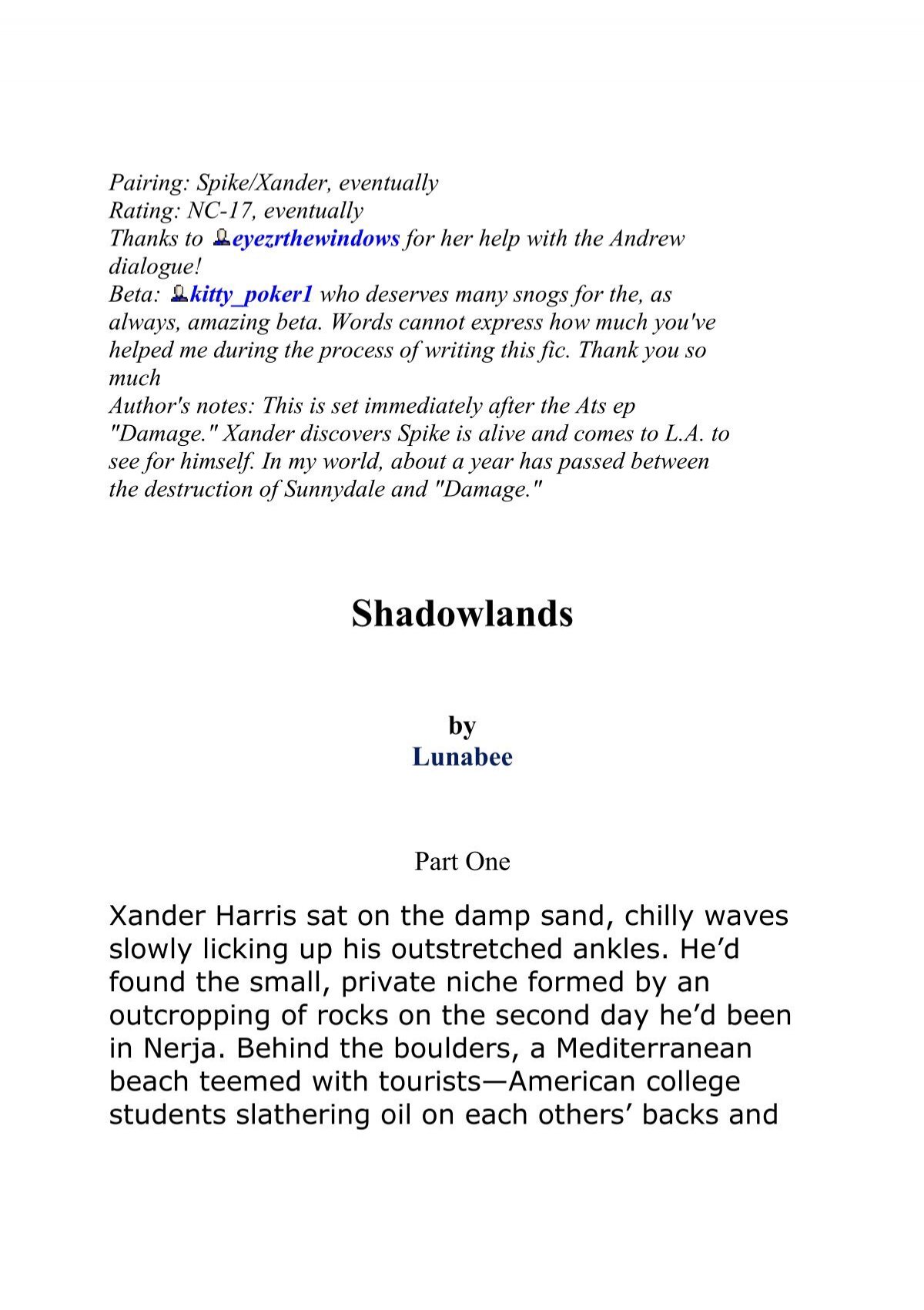 Shadowlands - Spander Files
