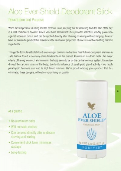Aloe Deodorant Stick PDF