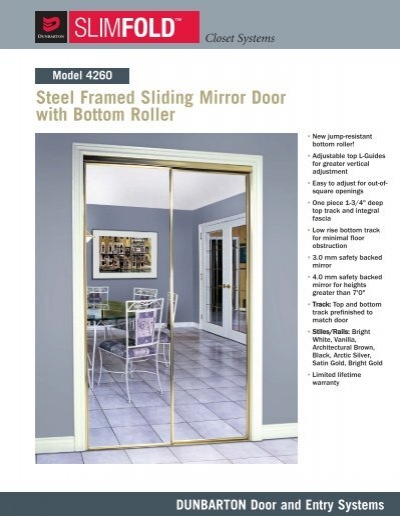 6790 Mirror Door Roller Assembly Part for Steel-Framed Mirror Door