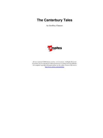 canterbury tales themes essay