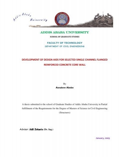 thesis done in addis ababa university
