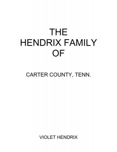 The hendrix family of