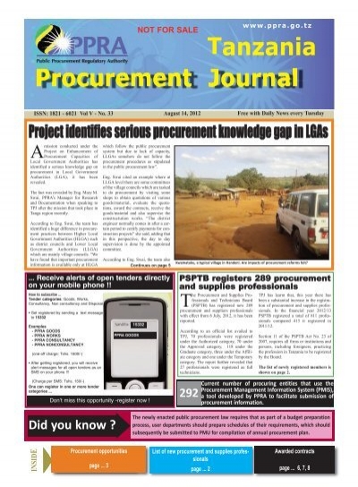 procurement research topics in tanzania
