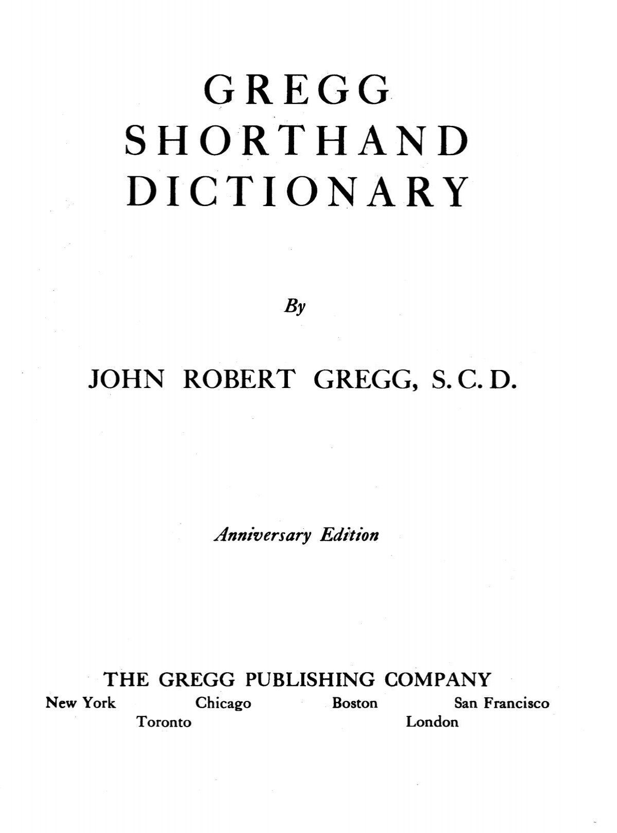 Gregg Shorthand Chart