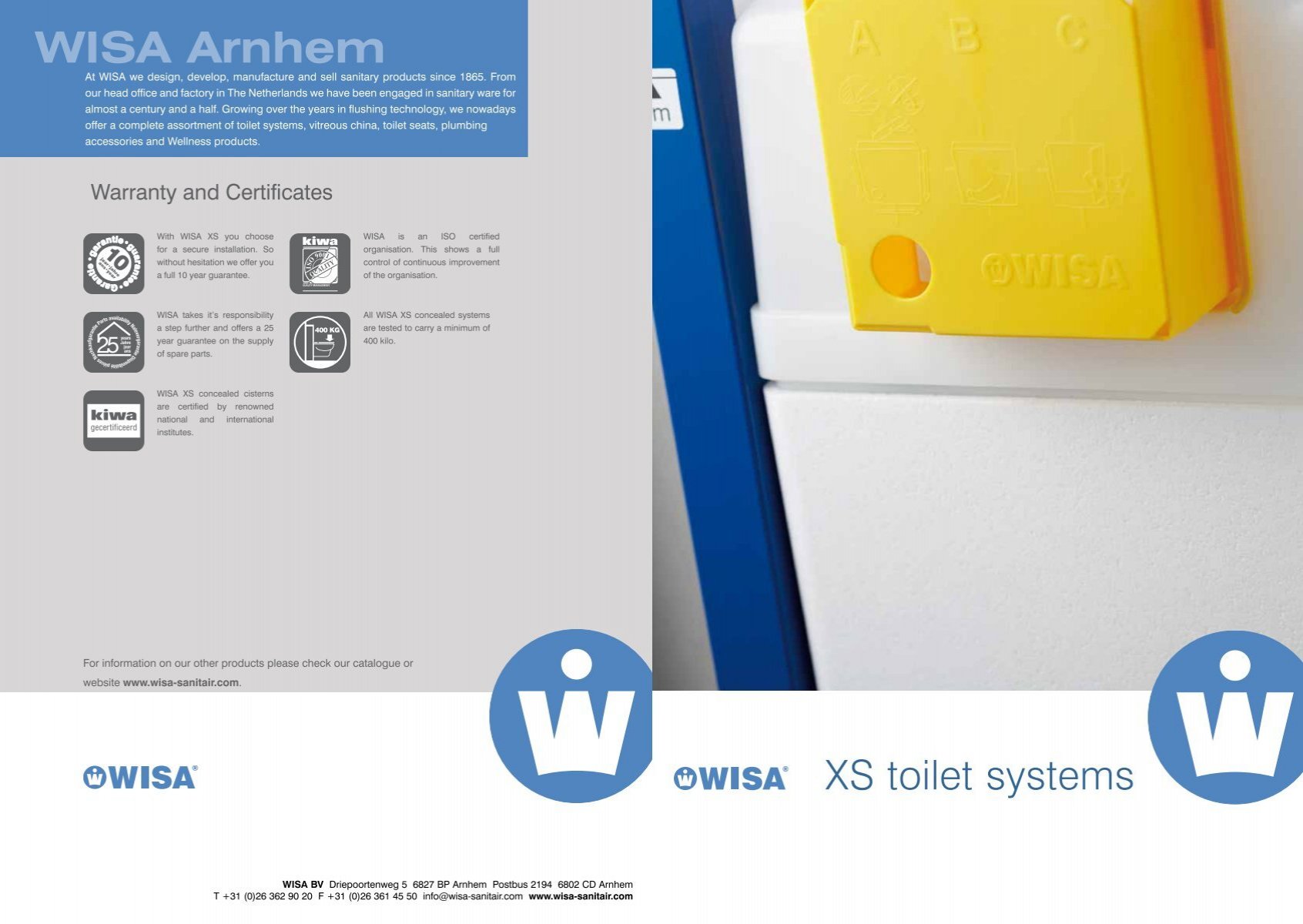 Achtervoegsel pasta Messing WISA XS toilet systems (pdf)