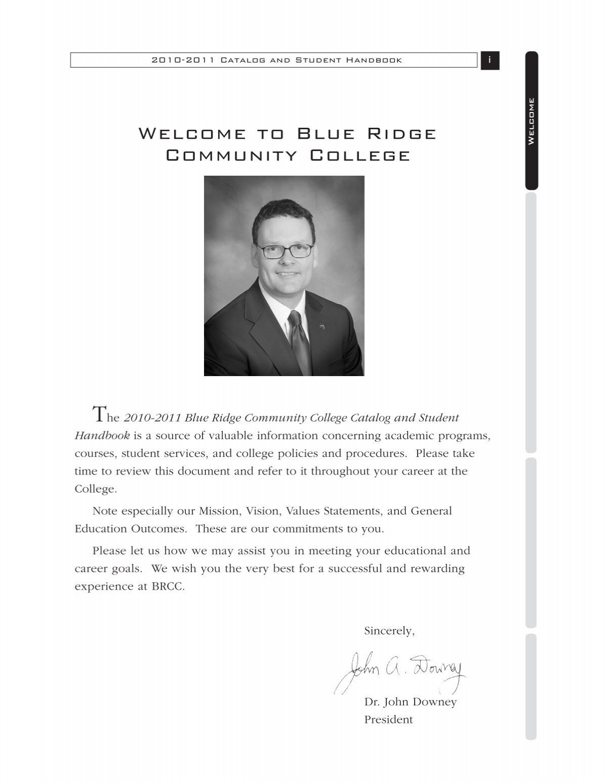 2010-2011 Catalog - Blue Ridge Community College