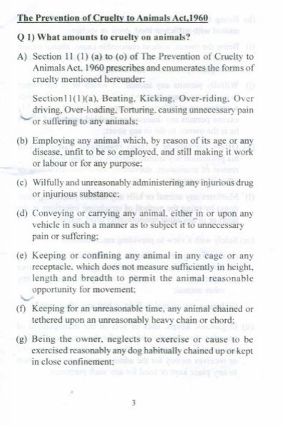 Animal protection laws for the guidance of police, HAWOs, NGOs ...
