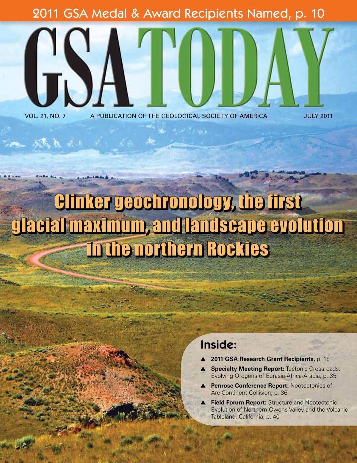 Clinker geochronology, the first glacial maximum, and landscape