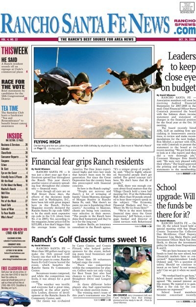 Rancho Santa Fe News Page 1