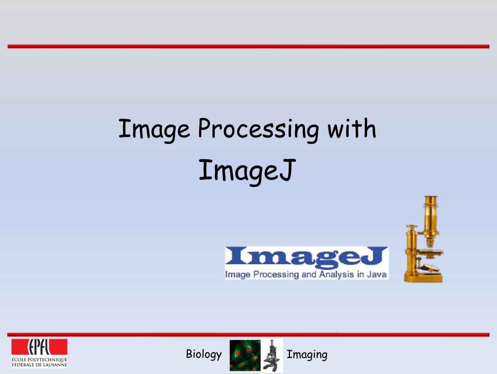 Image Processing With Imagejpdf Epfl