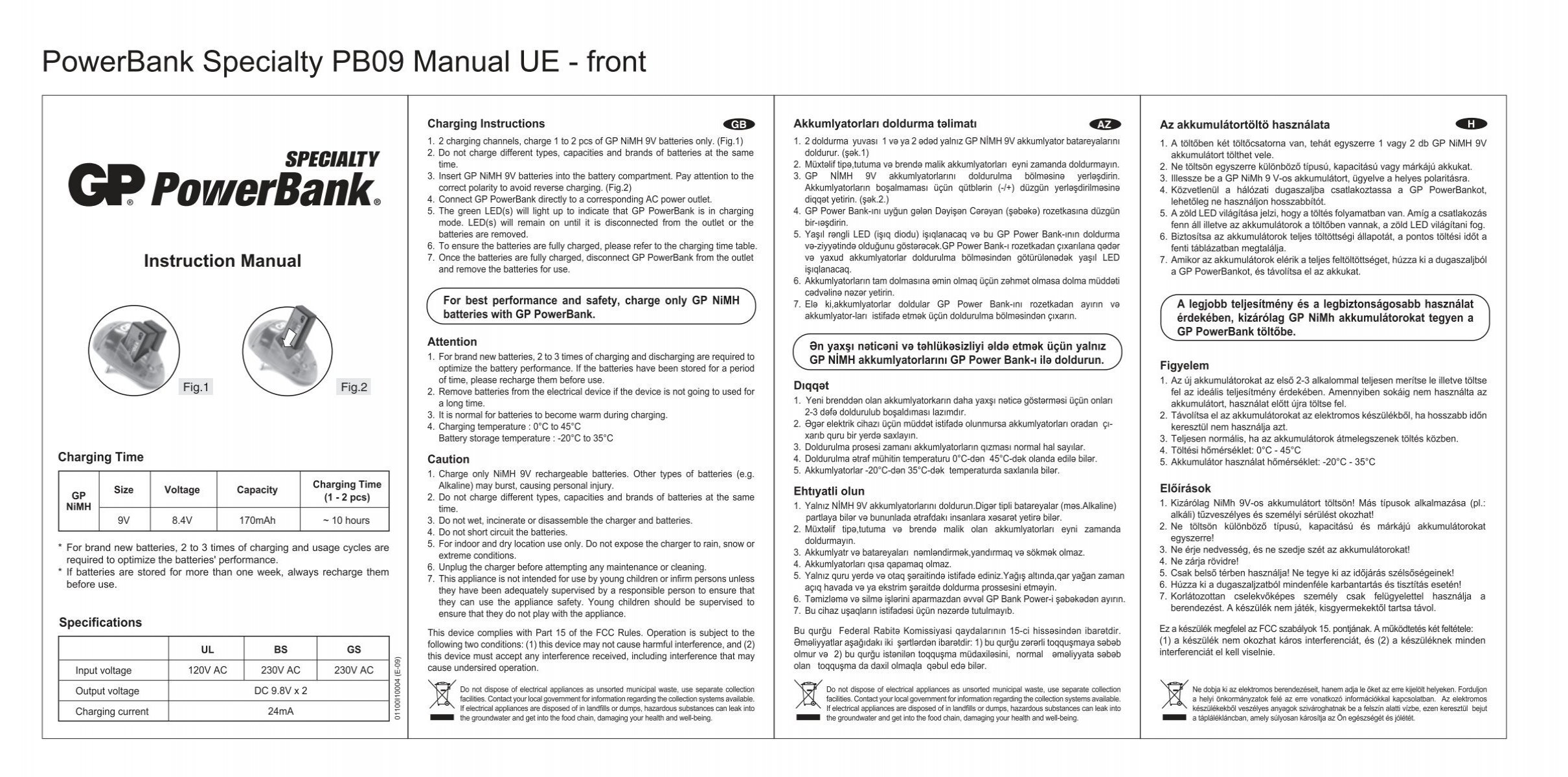 samenzwering ziekenhuis Leven van PB09 manual UE-f - Batteries Expert