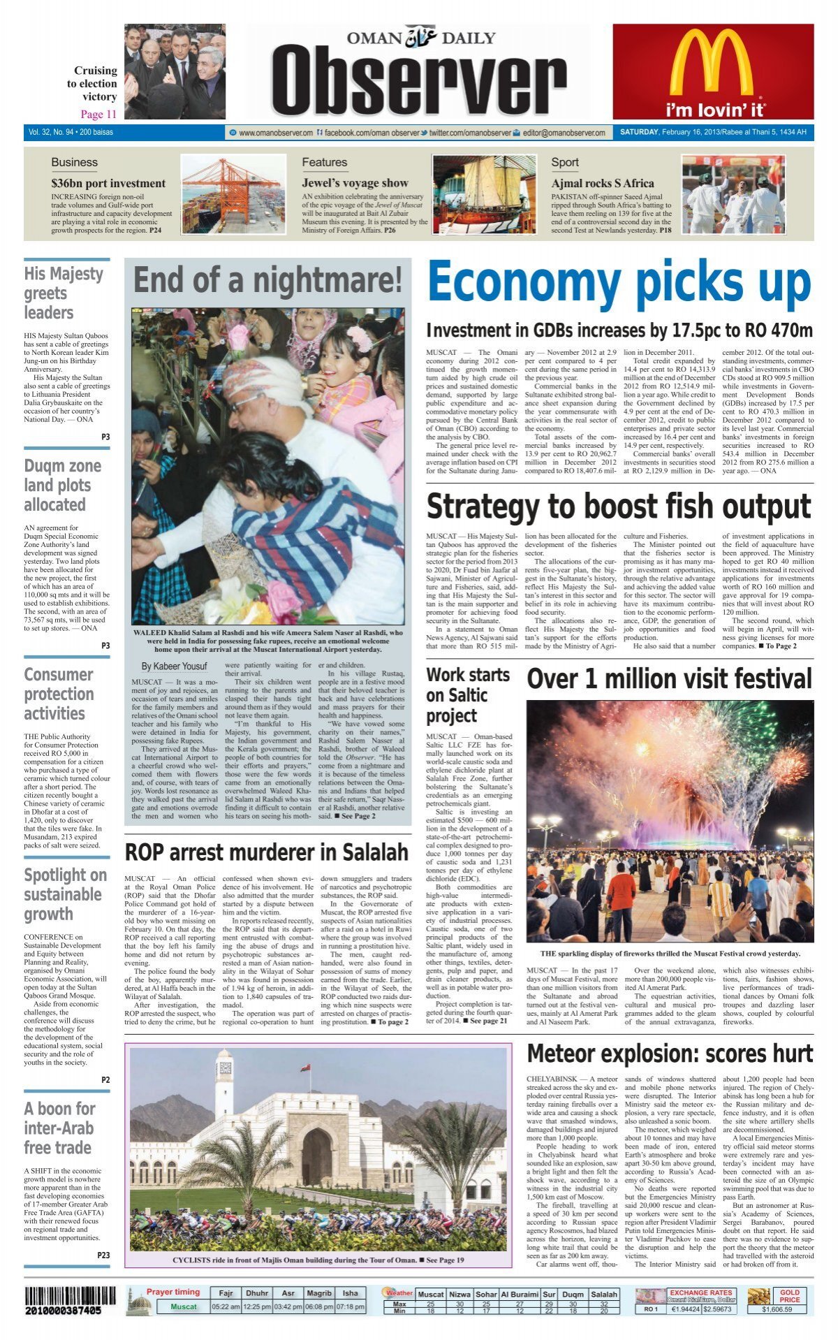 Economy Picks Up Oman Observer