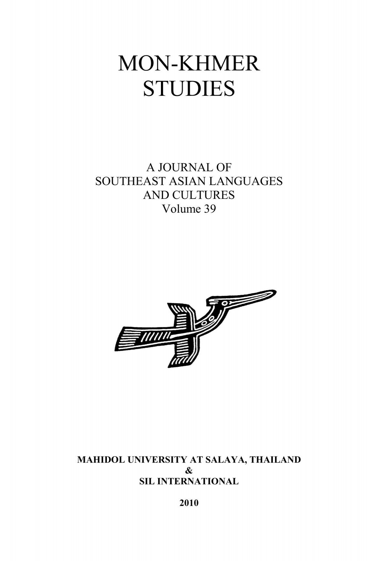 Vol. 39 - Studies Journal