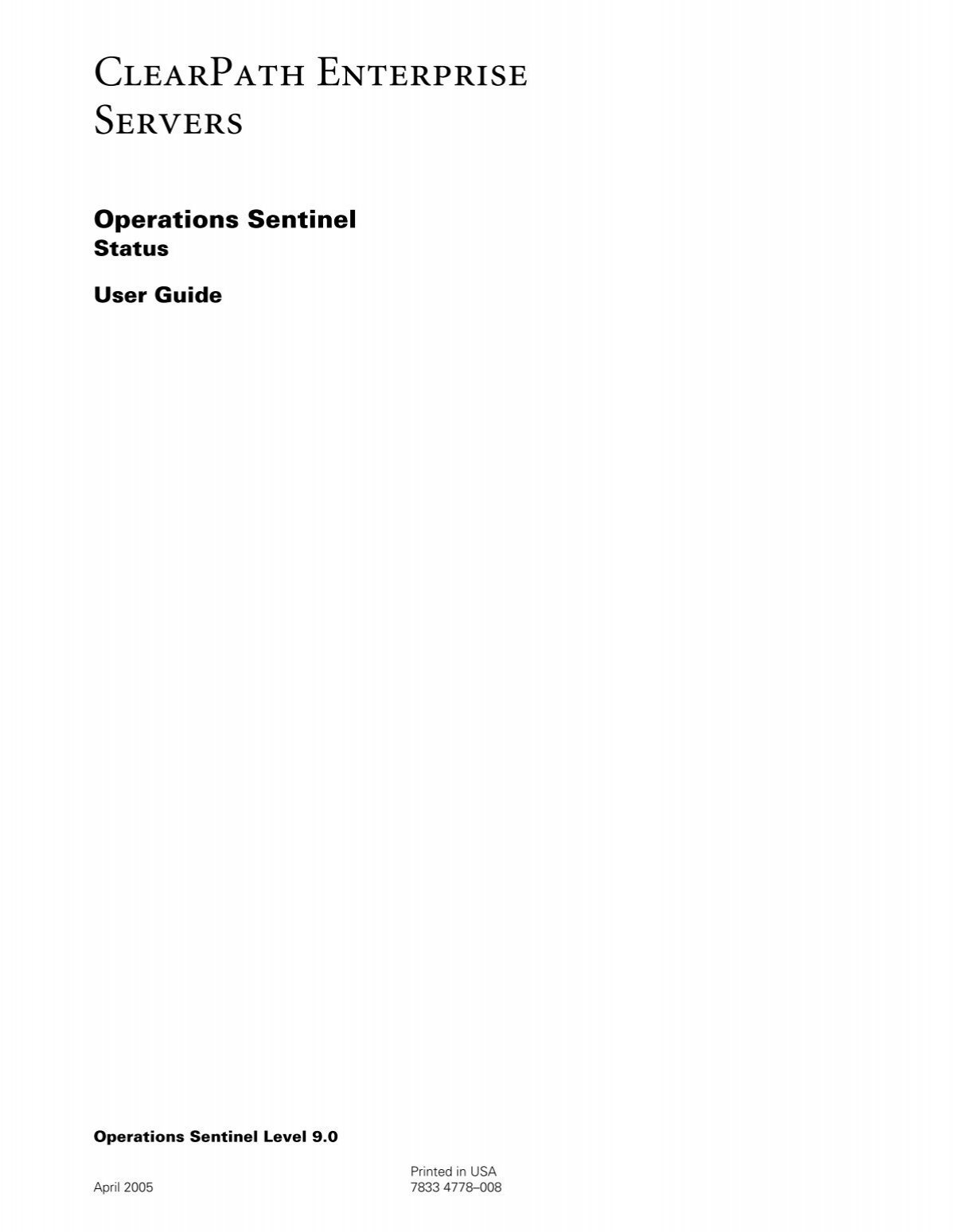 operations-sentinel-status-user-guide-public-support-login-unisys