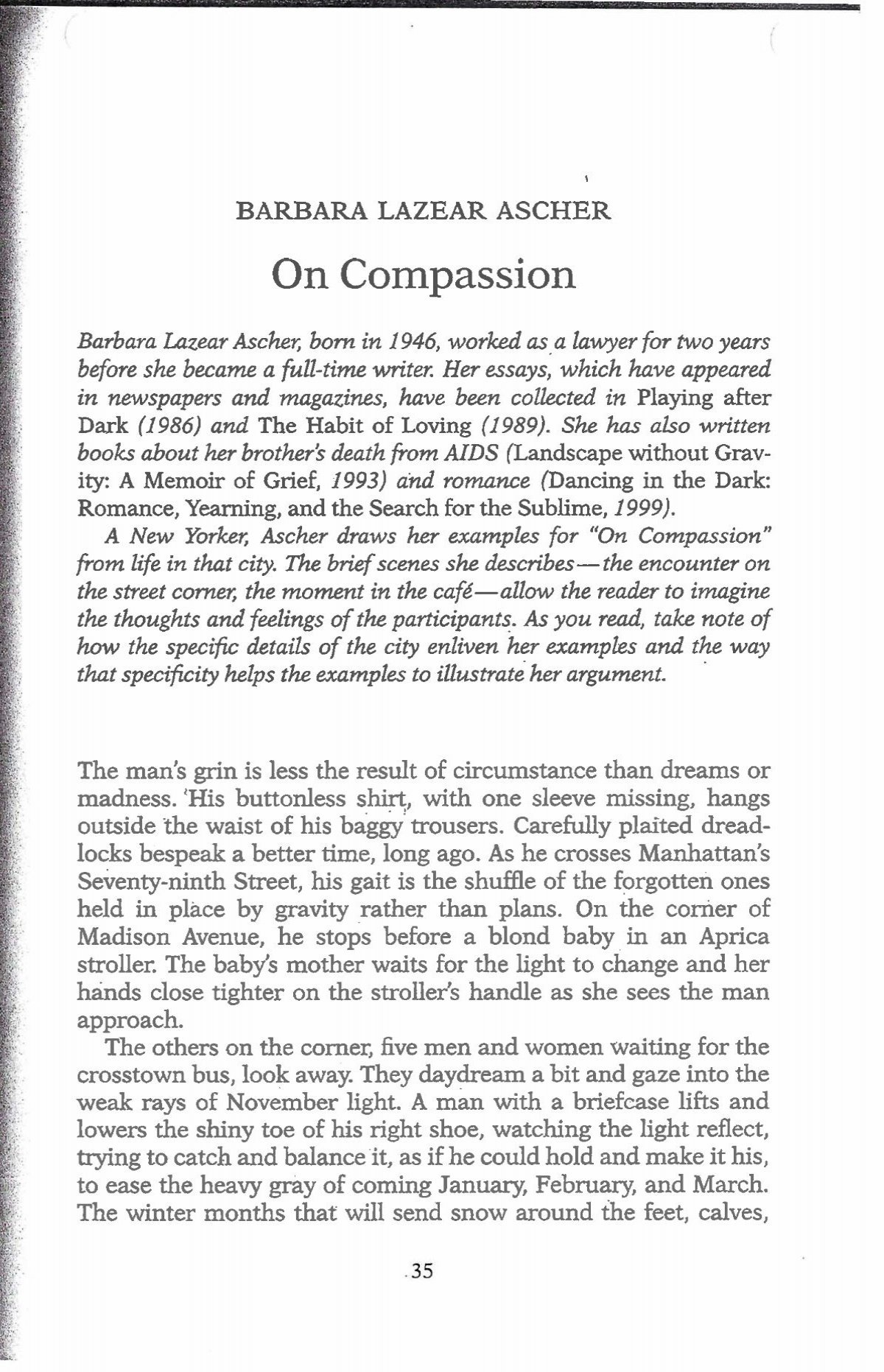 On compassion essays