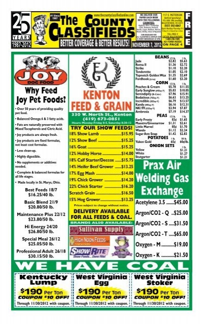 KENTON FEED & GRAIN Prax Air Welding Gas Exchange - County