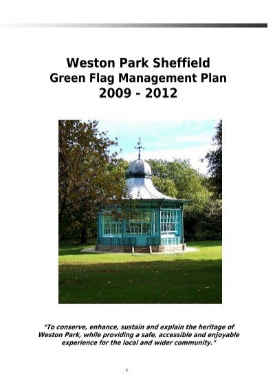 Weston Park Management Plan - University of Sheffield