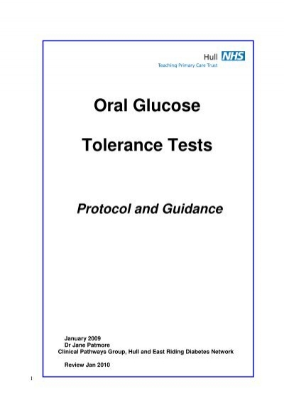Oral Glucose Tolerance Testing 73