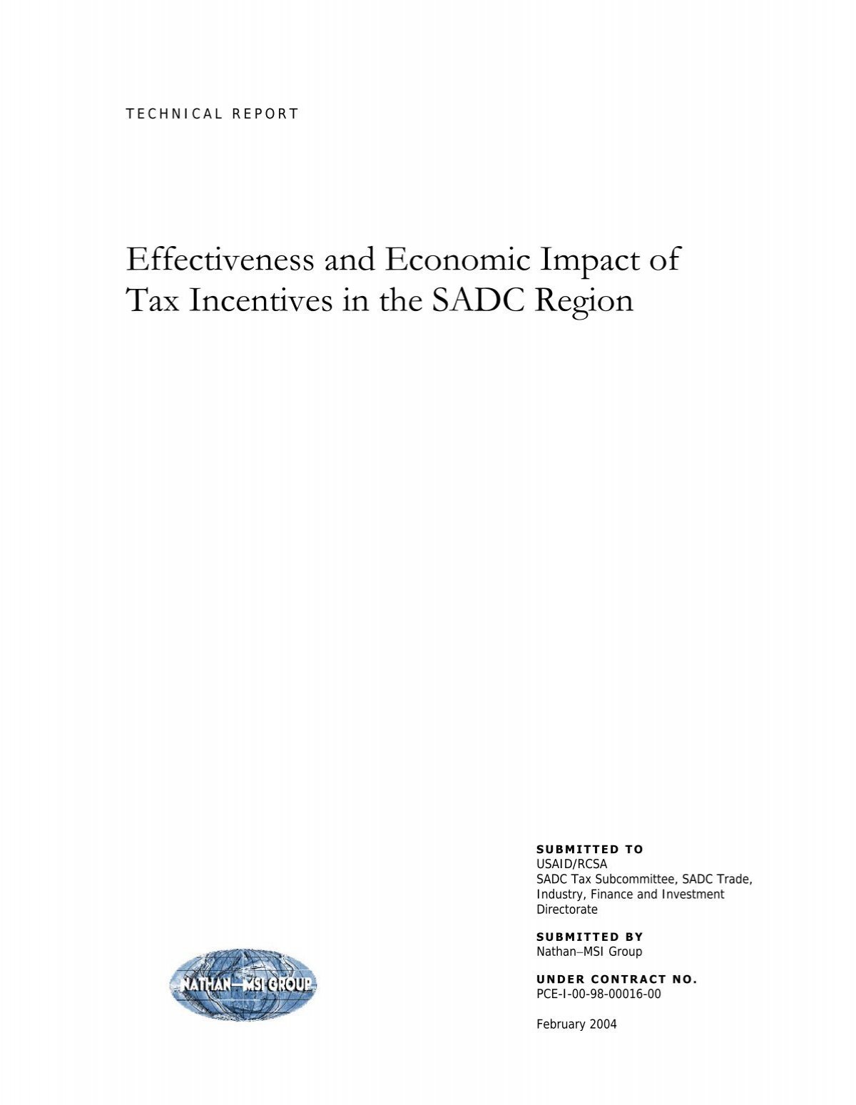 effectiveness-and-economic-impact-of-tax-incentives-in-the-sadc