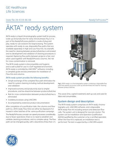 [PDF] AKTA ready system Data file