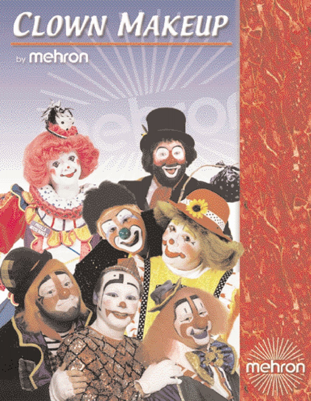 MEHRON ORANGE COLOR CUP OIL BASED GREASE PAINT MAKEUP