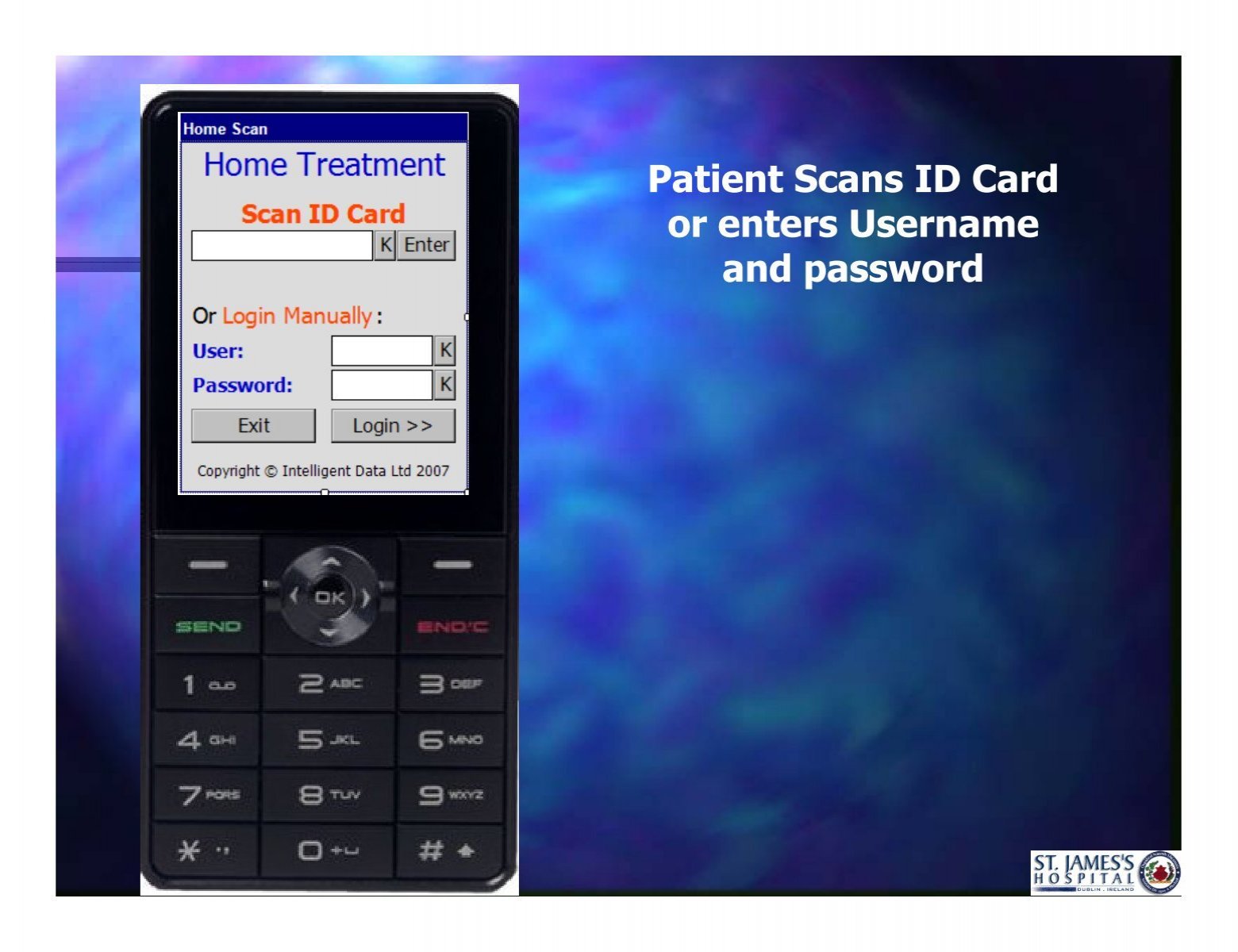 Patient Scans ID Card or