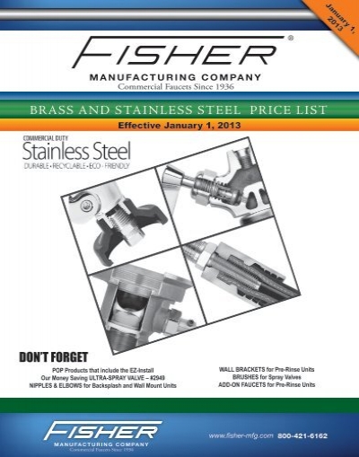Fisher 91545 FAUCET 4DWH 06SS 