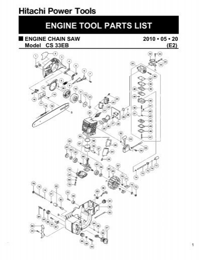 Parts List (PDF) - HITACHI Power Tools