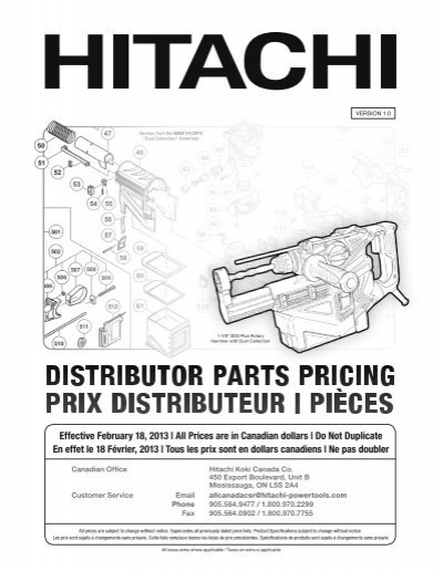 Hitachi 877890 Replacement Part for Pushing Lever Nv50A1 