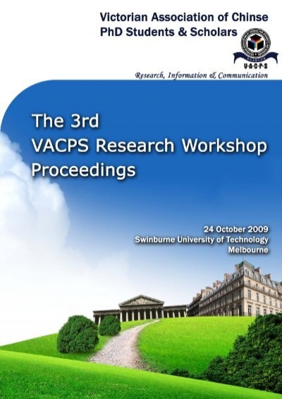 Workshop proceeding - final.pdf - Faculty of Information and 