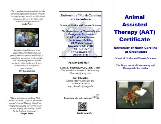 Animal Assisted Therapy (AAT) Certificate - The University of North ...