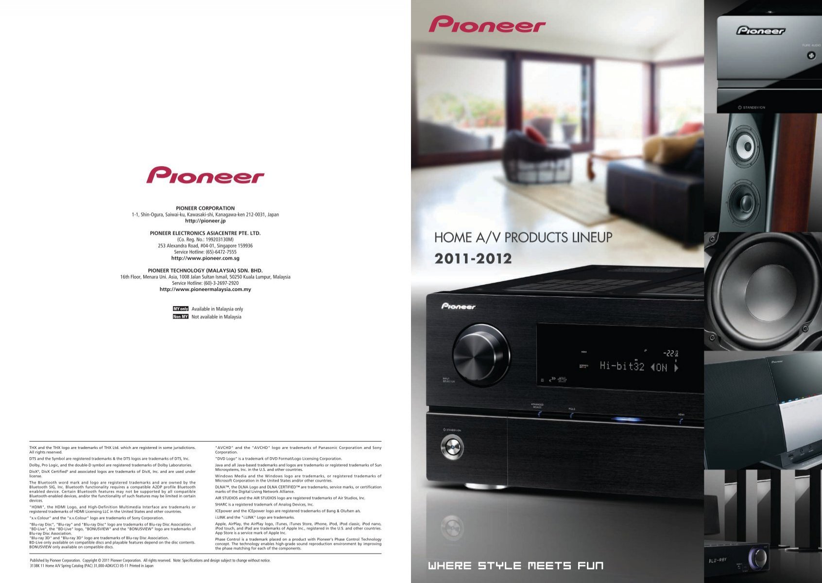 Home A V Catalog 11 12 Spring Edition Pioneer