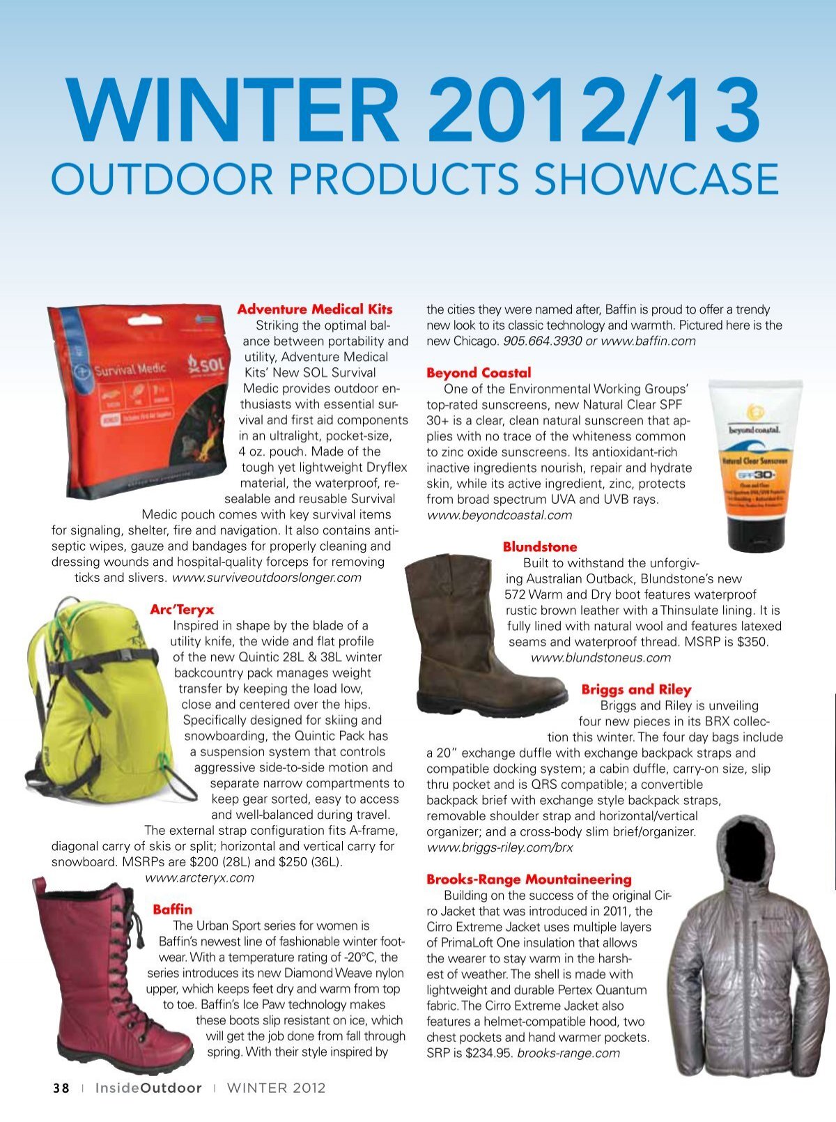 OutdOOr PrOducts ShOWcase - InsideOutdoor Magazine