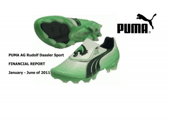 PUMA AG Rudolf Dassler Sport FINANCIAL REPORT  - About PUMA