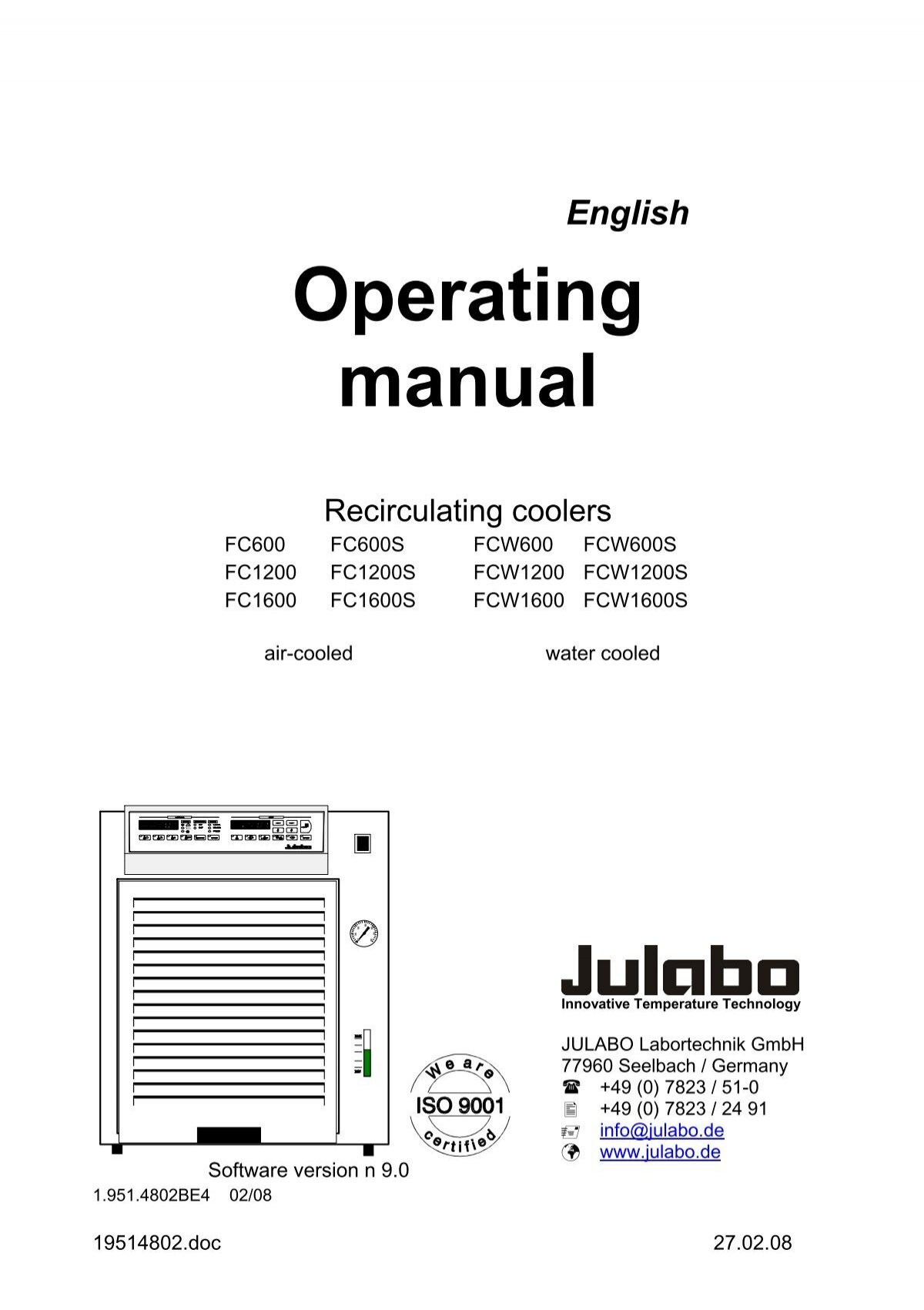 The Effect of Ambient Temperature and Humidity on Refrigerated Temperature  Control Units - JULABO USA
