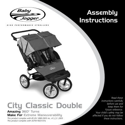 city classic double stroller