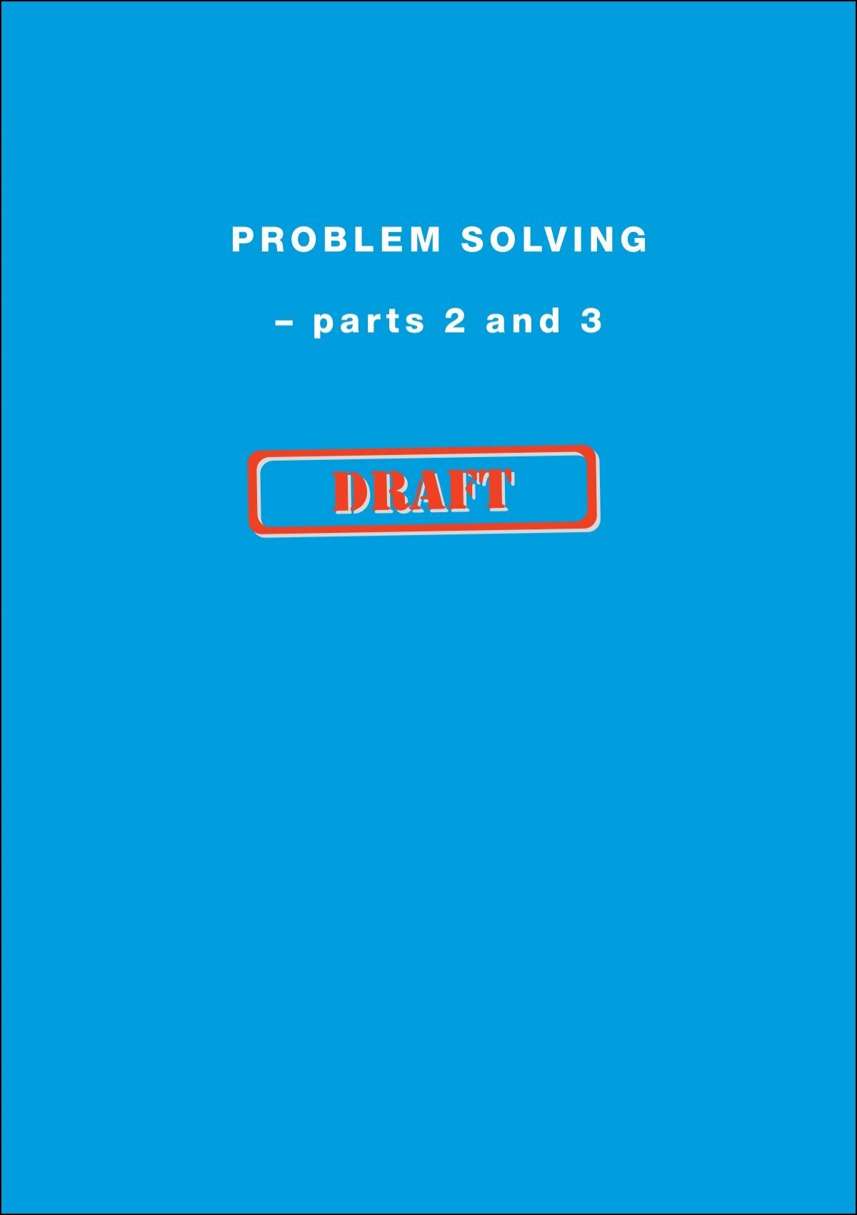problem solving dfes