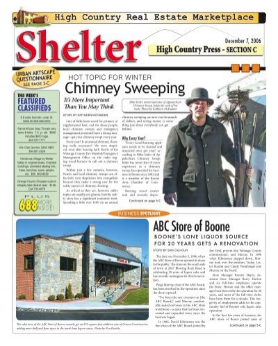 Chimney Sweeping - High Country Press