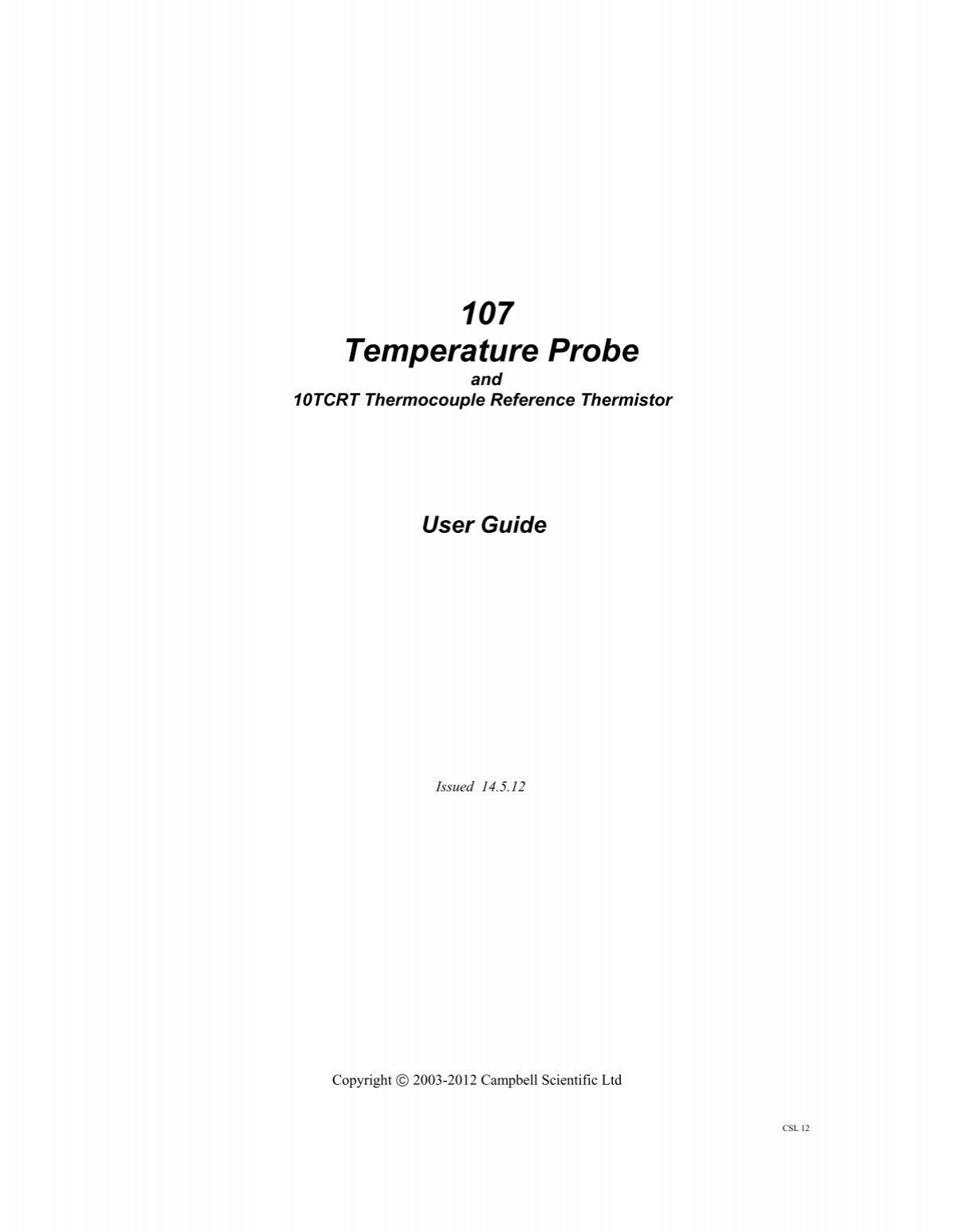 107: Temperature Probe