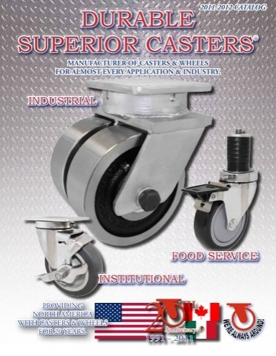 4" X 1-1/4" Light Medium Duty Stem Caster Poly-pro 275 lbs Durable Superior 