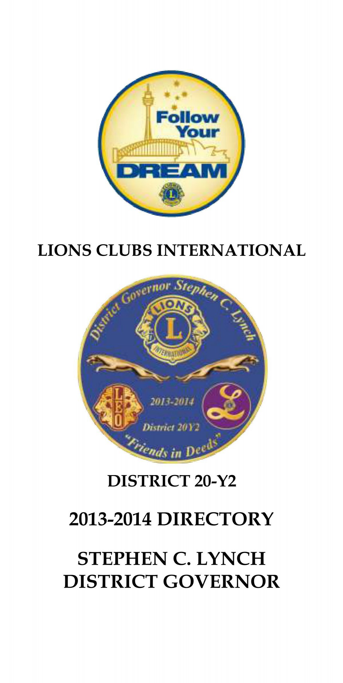 2013-14 Directory - The Lions Clubs of District 20Y2